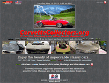 Tablet Screenshot of corvettecollectors.org